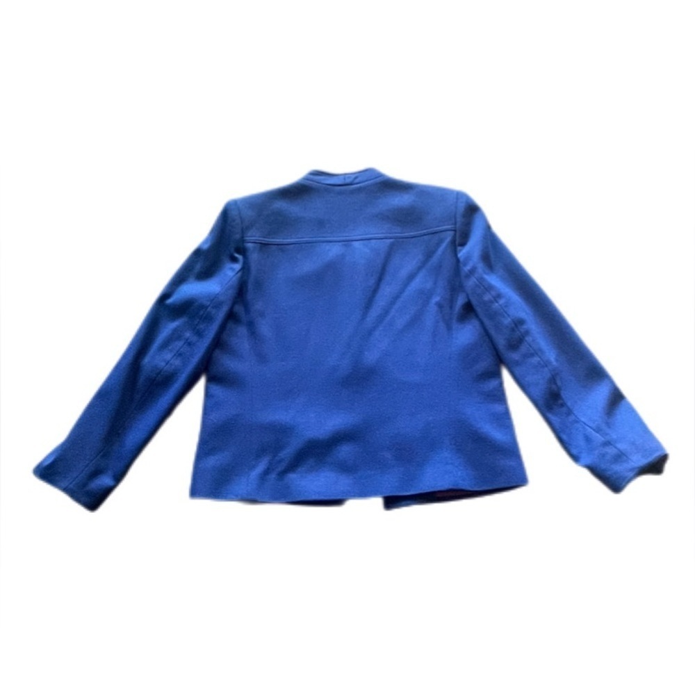 Vintage Celeste Sport Blue Open Blazer 100% Wool Women’s 8 - Picture 4 of 12